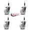 Service Caster 4'' Nylon Wheel Swivel 7/8'' Expanding Stem Caster Set, 4PK SCC-EX20S414-NYS-78-4 - alternate 4